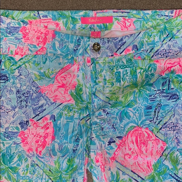 Lilly Pulitzer Kelly Skinny Pants Bohemian Queen 8 - Picture 3 of 4